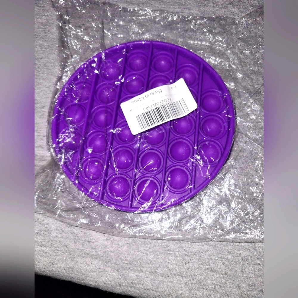 Popit purple rubber toys
